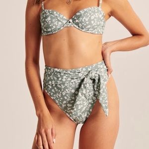 ISO Abercrombie and fitch green floral bikini bottom